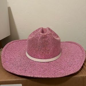MCGRAW PINK GLITTER COWBOY HAT